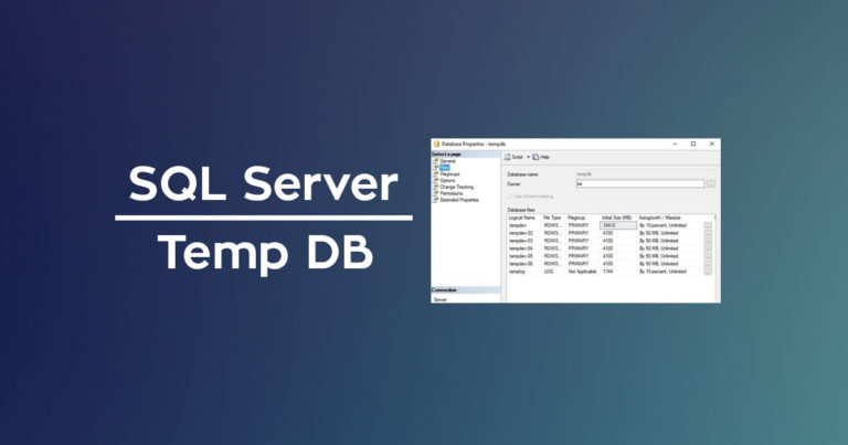 Como mover la base de datos TempDB en SQL Server