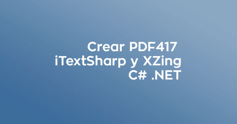 C# - PDF417