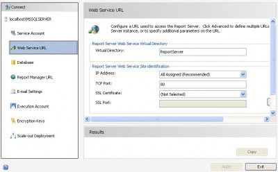 ReportingServices Configuracion - SQL Server 2008