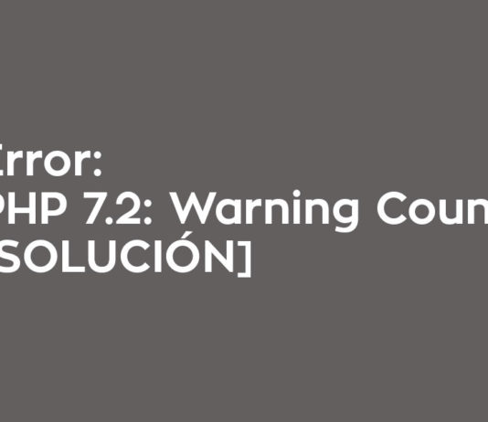 ERROR PHP 7.2