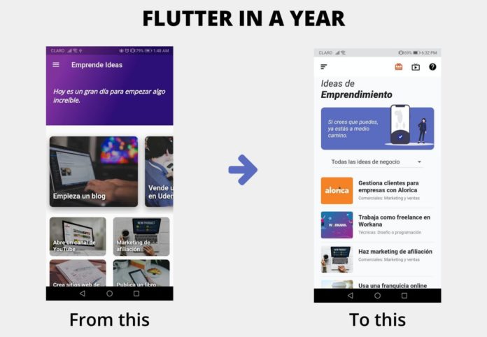 flutter one year