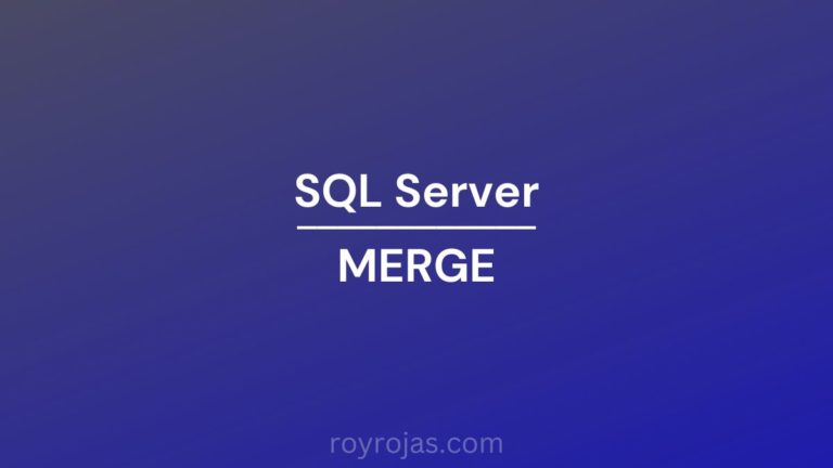 SQL Server MERGE